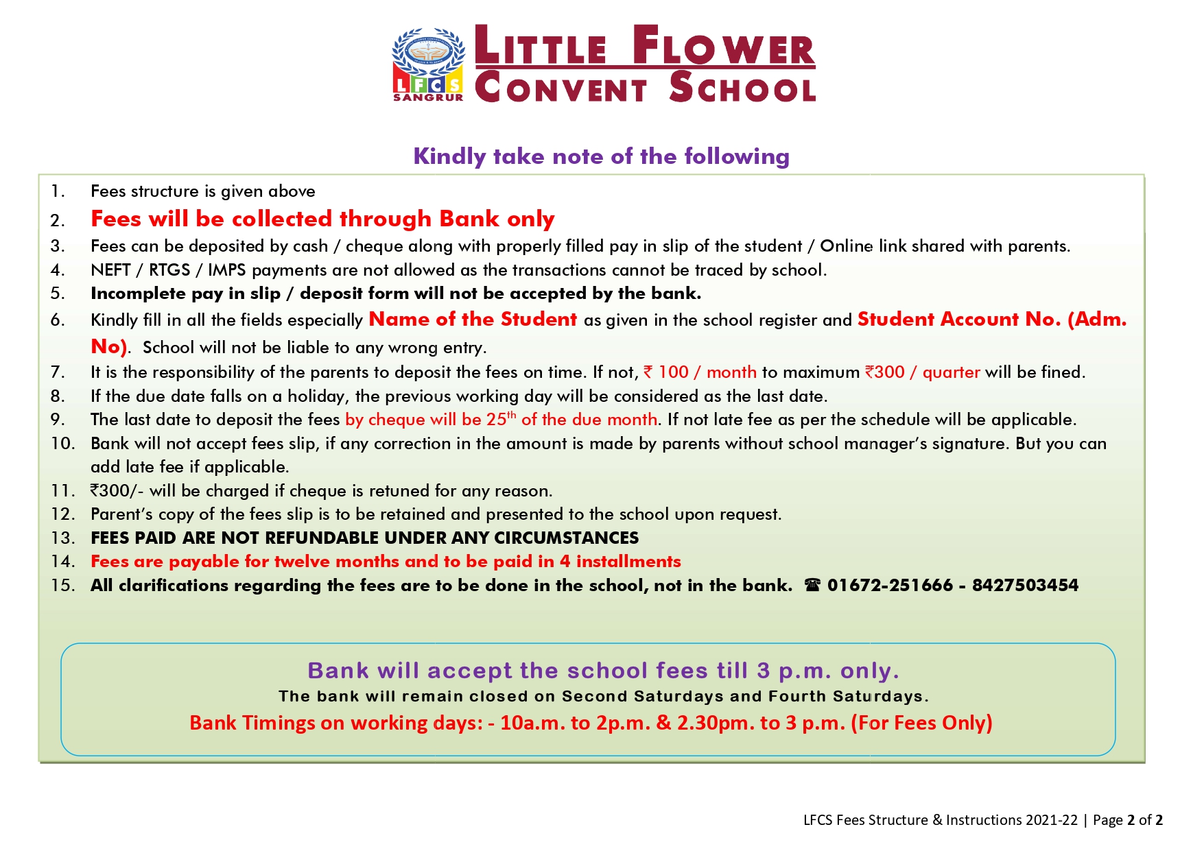 little-flower-panchkula-fee-structure-best-flower-site